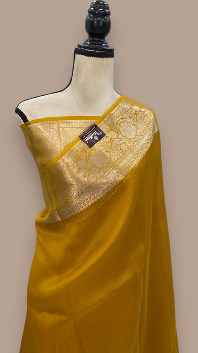 Pure Kora Handloom Banarasi Saree