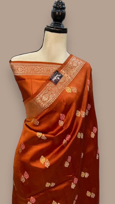 Pure Mango Silk Banarasi Handloom Saree