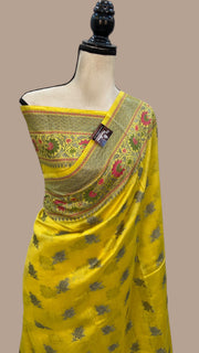 Pure Chanderi Handloom Banarasi Saree - The Handlooms