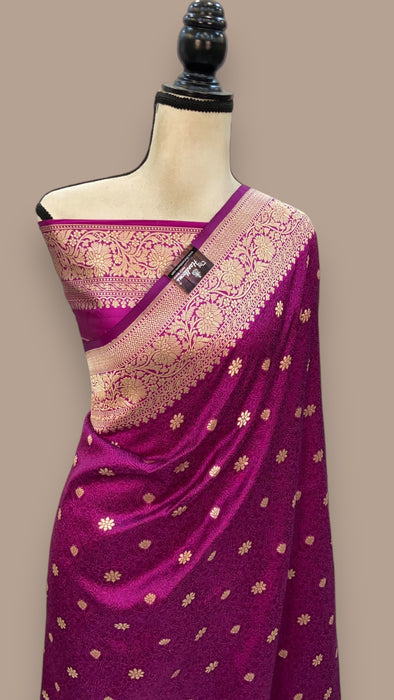 Pure Katan Silk Banarasi Handloom Saree - Tanchui Brocade