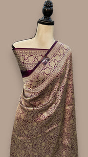 Pure Katan Silk Banarasi Handloom Saree - Tanchui Brocade - The Handlooms