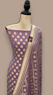 Khaddi Georgette Banarasi Dress material - The Handlooms