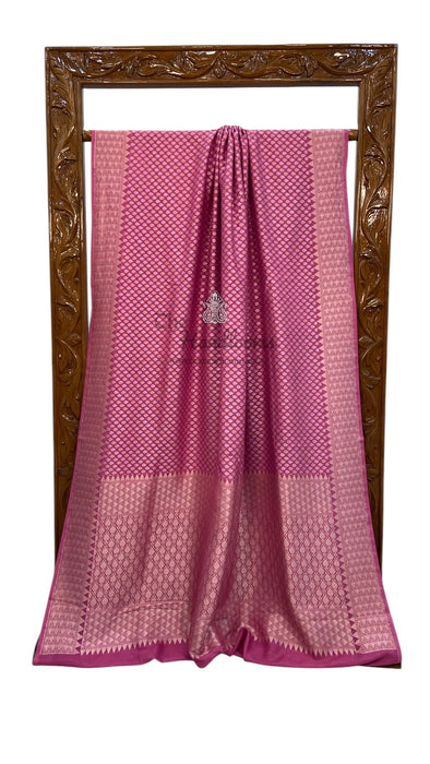 Pure Cream Khwaab Khaddi Handloom Banarasi Saree