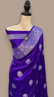 Pure Mango Silk Banarasi Handloom Saree - The Handlooms