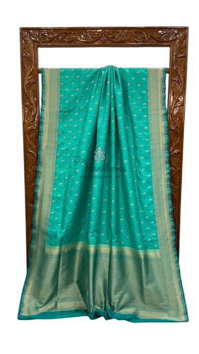 Pure Katan Silk Banarasi Handloom Saree - Tanchui Brocade With Meenakari