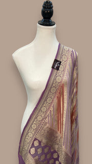 Khaddi Georgette Handloom Banarasi Dupatta - The Handlooms