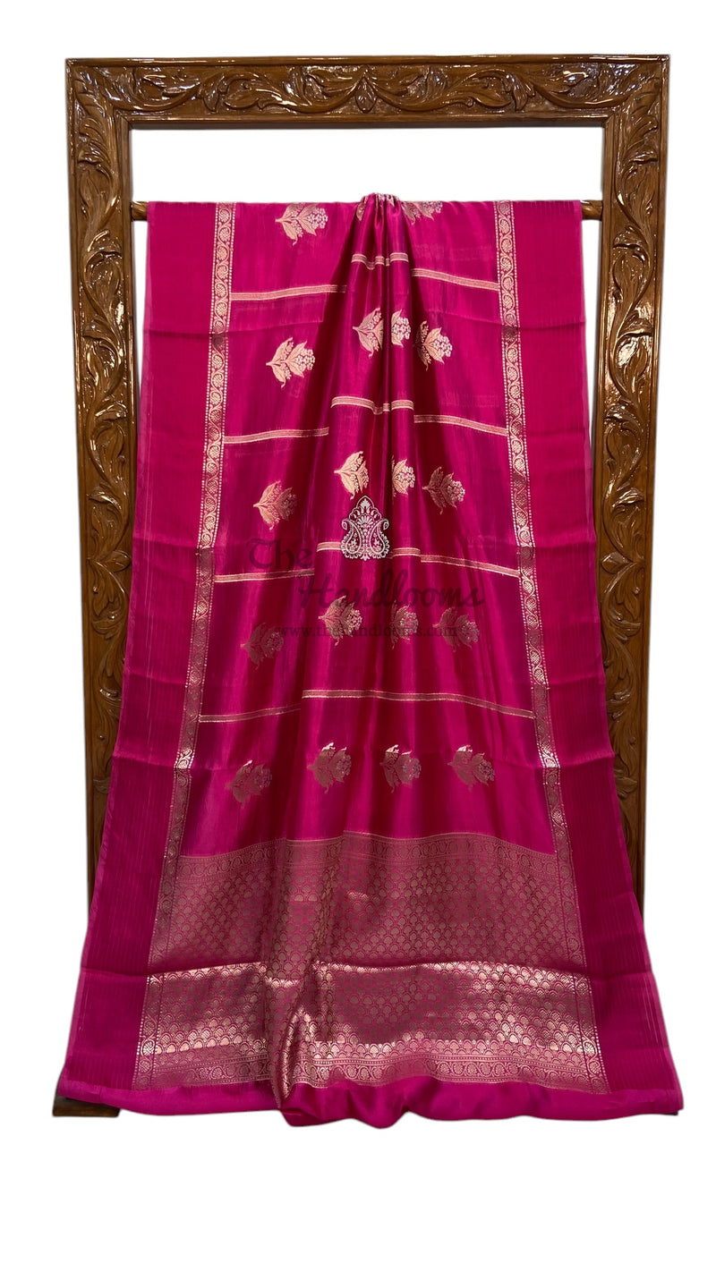 Pure Mango Silk Banarasi Handloom Saree - The Handlooms