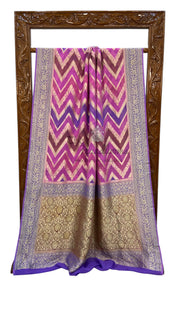 Rangkat Khaddi Georgette Handloom Banarasi Saree - The Handlooms