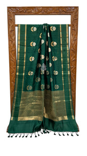 Pure Mango Silk Banarasi Handloom Saree - The Handlooms