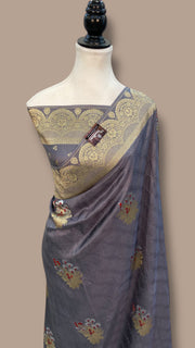 Pure Mushroo Silk Handloom Banarasi Saree - The Handlooms