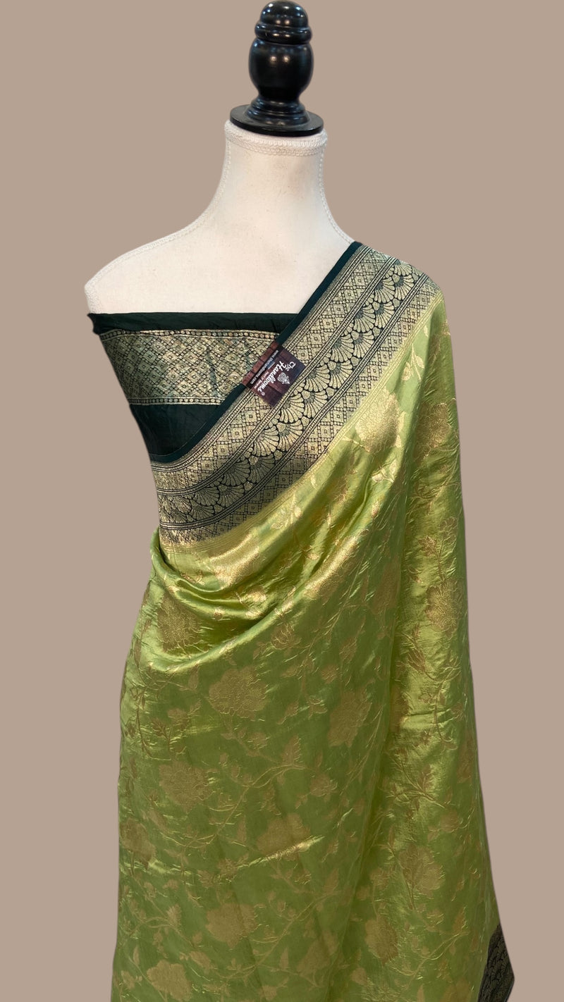 Pure Dupion Silk Banarasi Handloom Saree - The Handlooms