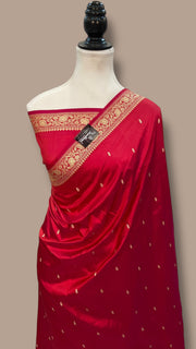 Pure Katan Silk Banarasi Handloom Saree - The Handlooms