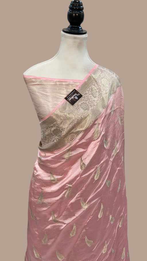 Pure Mango Silk Banarasi Handloom Saree - The Handlooms