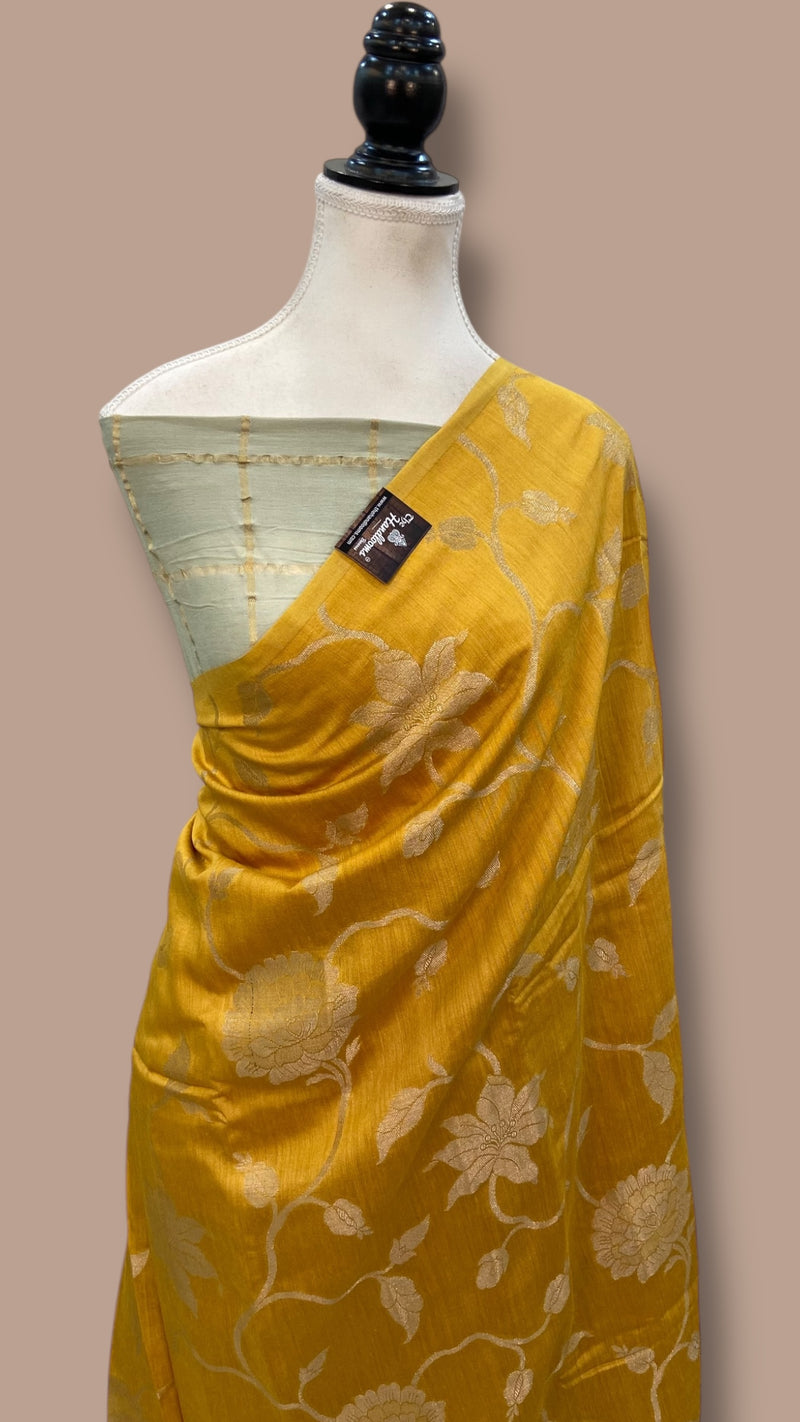 Moonga Silk Handloom Banarasi Saree - The Handlooms