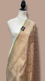 Pure Tissue Reshmi Zari Banarasi Brocade Handloom Dupatta - The Handlooms