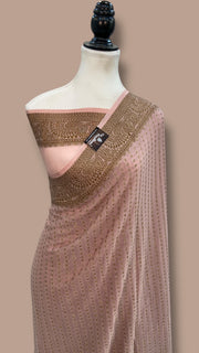 Pure Chiffon Khaddi Banarasi Saree - The Handlooms
