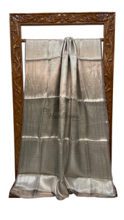 Pure Kora Tissue Tanchui Handloom Banarasi Saree - The Handlooms