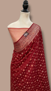 Moonga Silk Handloom Banarasi Saree - The Handlooms