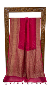 Pure Khaddi Georgette Handloom Banarasi Saree - The Handlooms