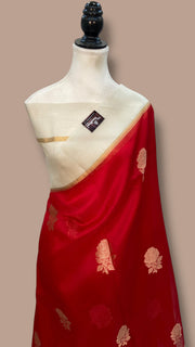 Pure Kora Handloom Banarasi Saree - The Handlooms