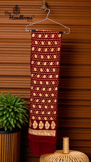 Pure Khaddi Georgette Banarasi Dress material - The Handlooms