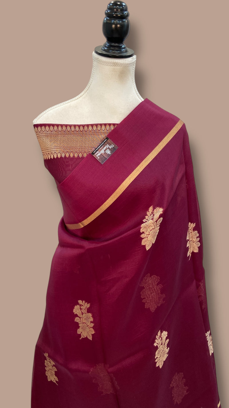 Pure Kora Handloom Banarasi Saree - The Handlooms