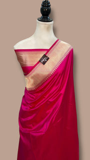 Pure Katan Silk Banarasi Handloom Saree - Meenakari - The Handlooms