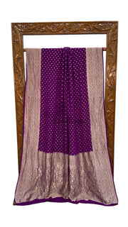 Khaddi Georgette Handloom Banarasi Saree - The Handlooms