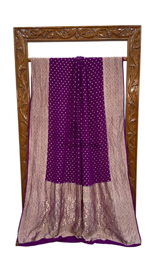 Khaddi Georgette Handloom Banarasi Saree - The Handlooms