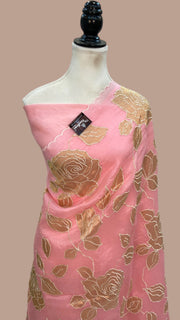 Pure Organza Handloom Banarasi Saree - Handwork - The Handlooms