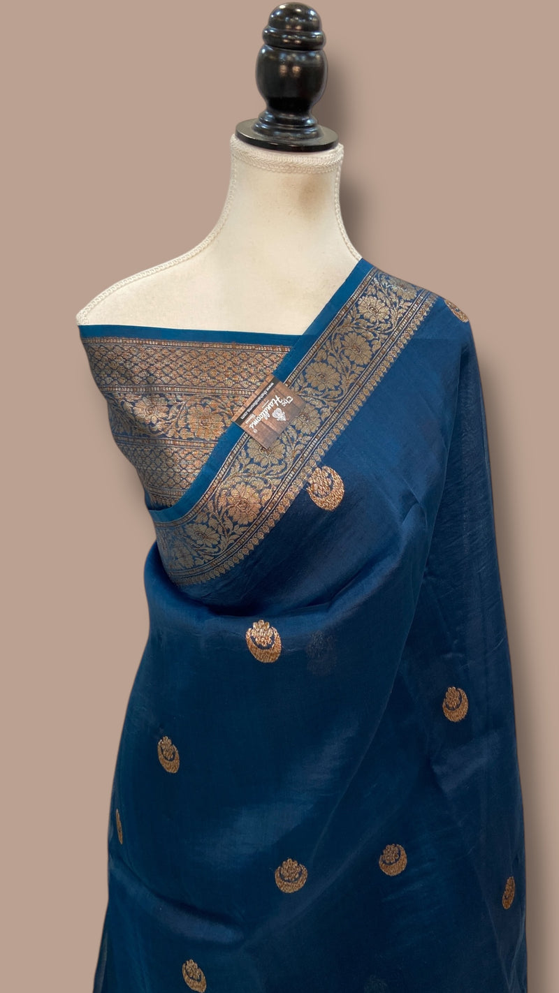 Pure Kora Handloom Banarasi Saree