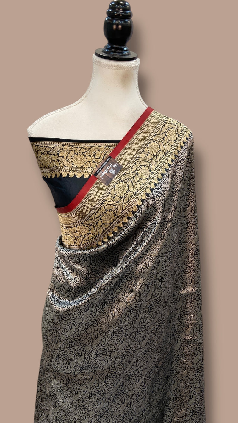 Pure Katan Silk Banarasi Handloom Saree - Tanchui Brocade