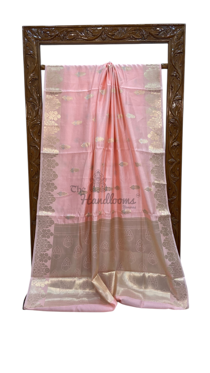 Pure Mango Silk Banarasi Handlokom Saree