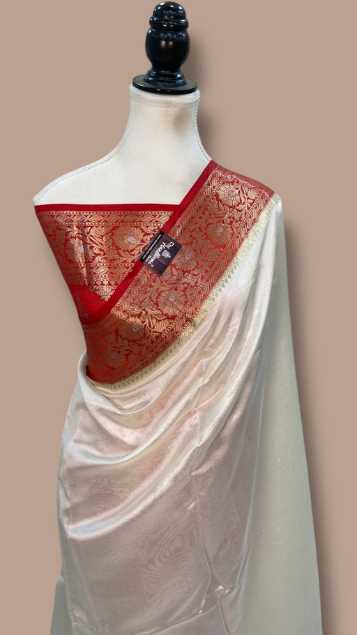 Pure Mango Silk Banarasi Handloom Saree - The Handlooms