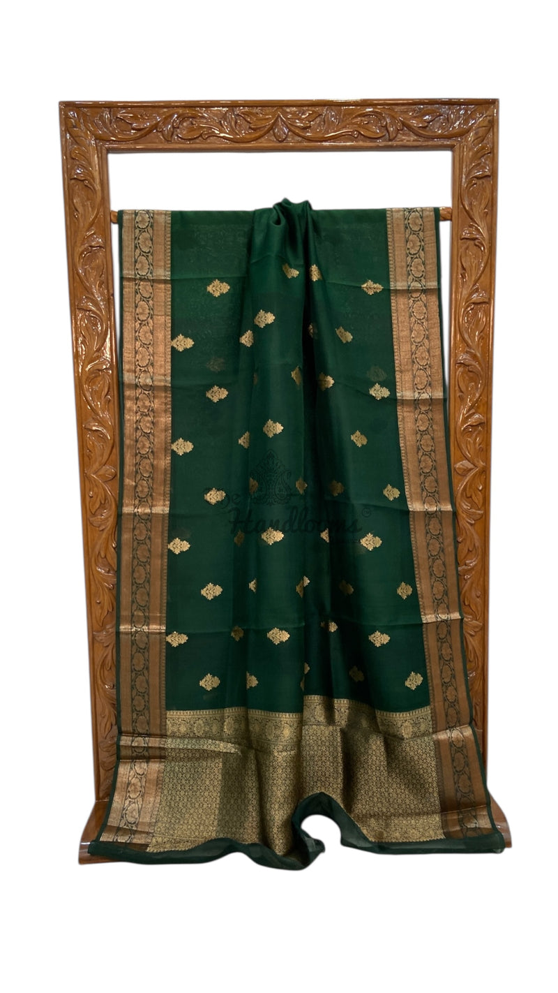 Pure Kora Handloom Banarasi Saree - The Handlooms
