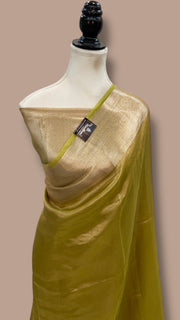 Pure Kora Tissue Handloom Banarasi Saree - The Handlooms