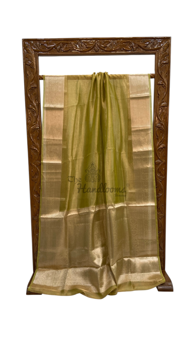 Pure Kora Tissue Handloom Banarasi Saree - The Handlooms