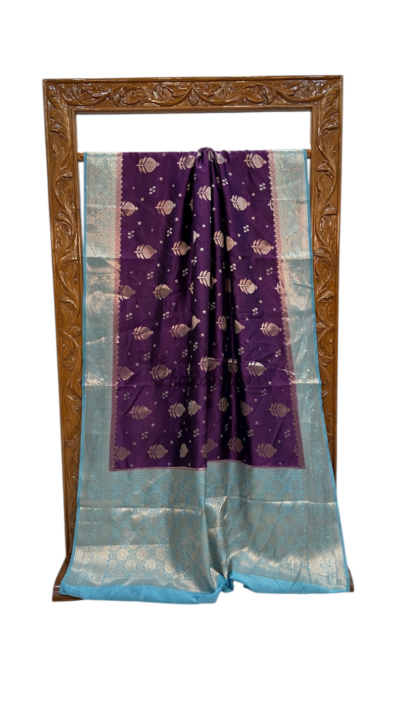 Pure Chiniya Silk Khaddi Handloom Banarasi Saree - The Handlooms