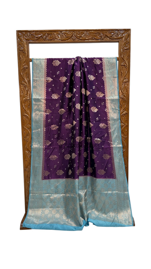 Pure Chiniya Silk Khaddi Handloom Banarasi Saree - The Handlooms