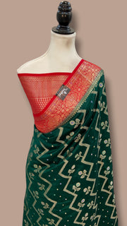 Pure Chiniya Silk Handloom Banarasi Saree - The Handlooms