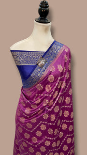 Pure Chiniya Silk Handloom Banarasi Saree - The Handlooms