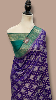 Pure Chiniya Silk Handloom Banarasi Saree - The Handlooms