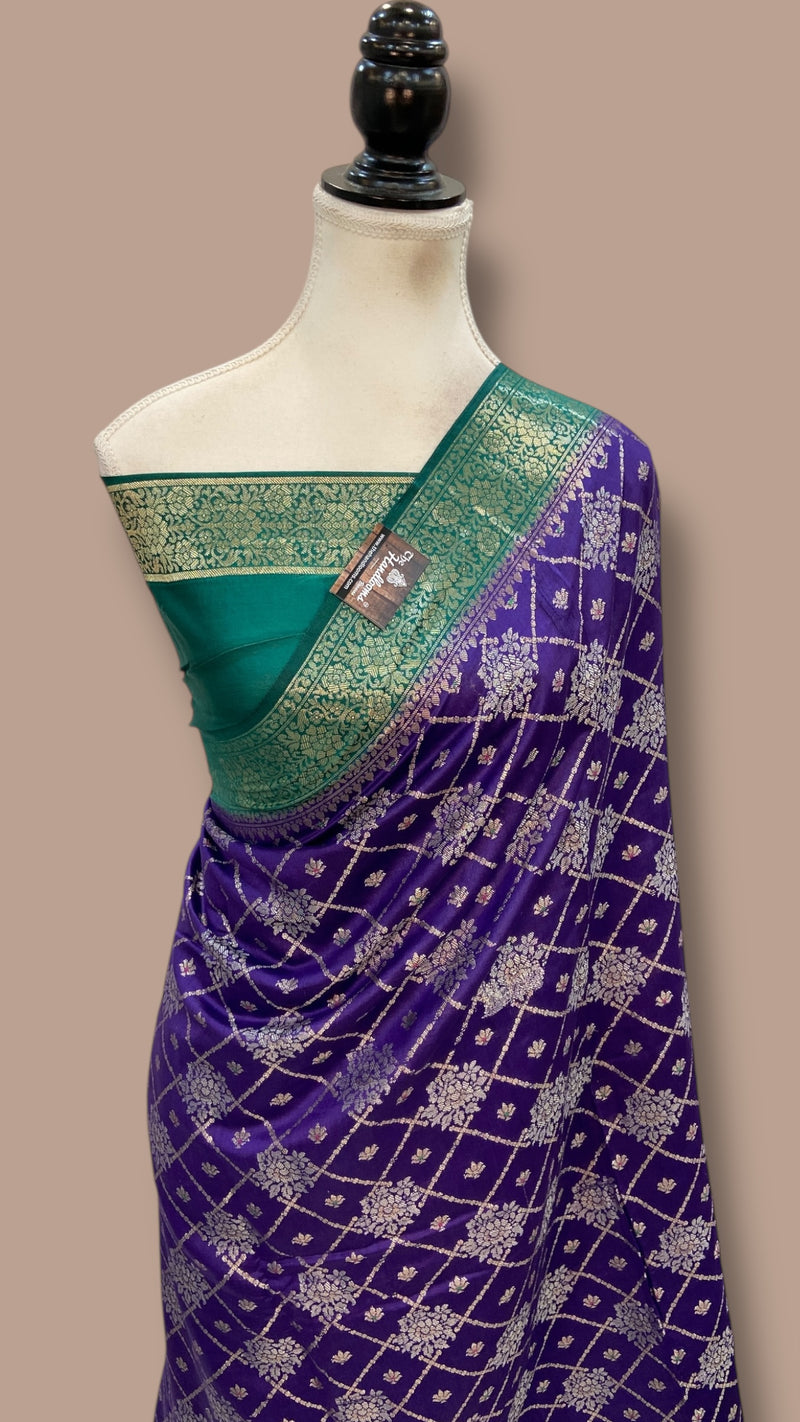 Pure Chiniya Silk Handloom Banarasi Saree - The Handlooms