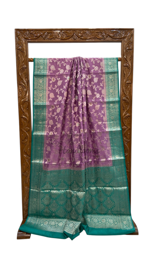 Pure Chiniya Silk Handloom Banarasi Saree - The Handlooms