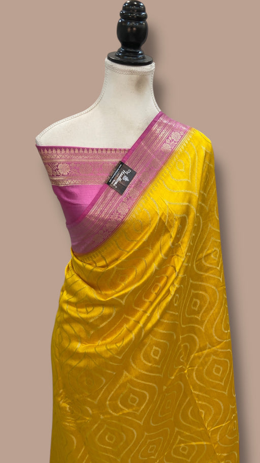 Pure Chiniya Silk Handloom Banarasi Saree - The Handlooms