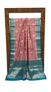 Pure Chiniya Silk Handloom Banarasi Saree - The Handlooms