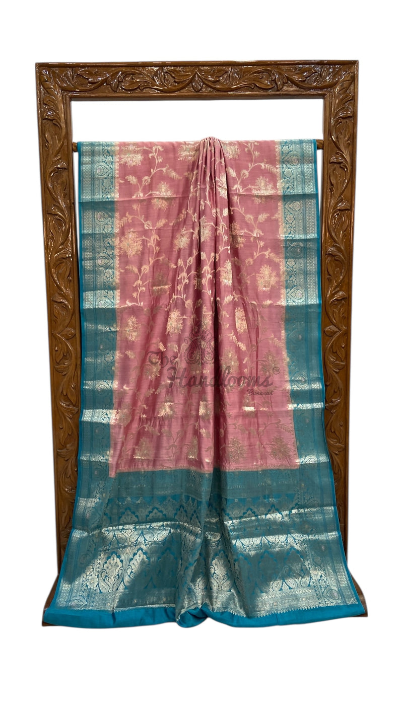 Pure Chiniya Silk Handloom Banarasi Saree - The Handlooms