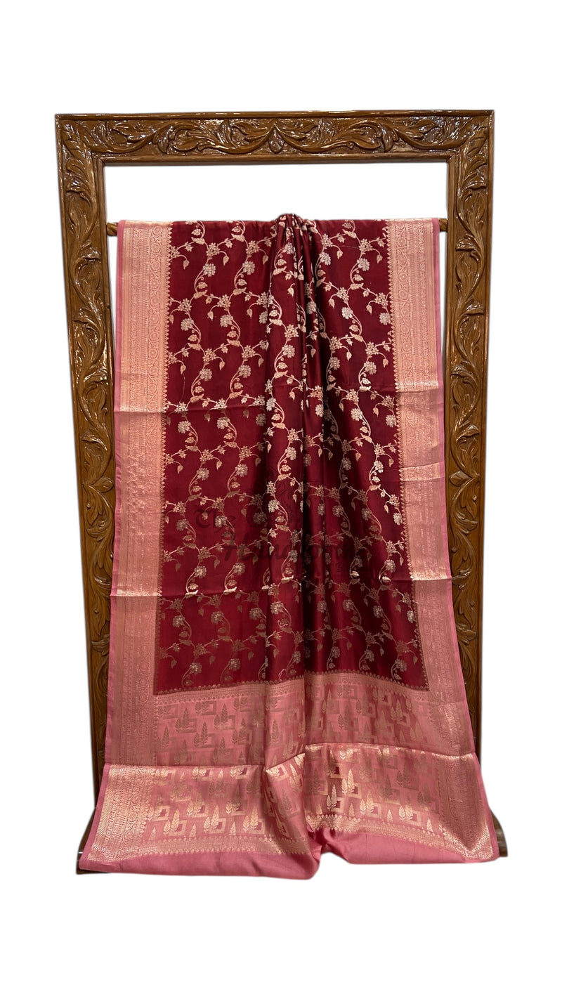 Pure Mango Silk Banarasi Handloom Saree - The Handlooms