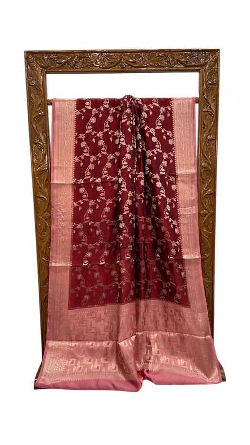 Pure Mango Silk Banarasi Handloom Saree - The Handlooms