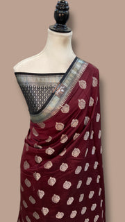 Pure Chiniya Silk Handloom Banarasi Saree - The Handlooms